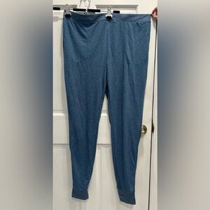 CUDDL DUDS Stretch Thermal Blue PJ Pajama Pants Stretch Waist SIZE 1X Pre Loved